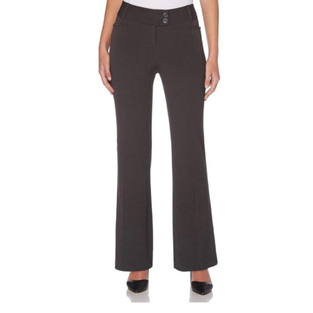 Rafaella Women’s Curvy Boot Leg Gabardine Pants